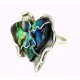 Anello artigianale in Argento 925%° e madreperla di abalone CO59